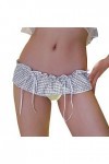 Culotte Femme Tanga String en Coton Slips Shorty Strings en Dentelle pour Femmes Sexy Taille Basse String sous-vêtements Mign