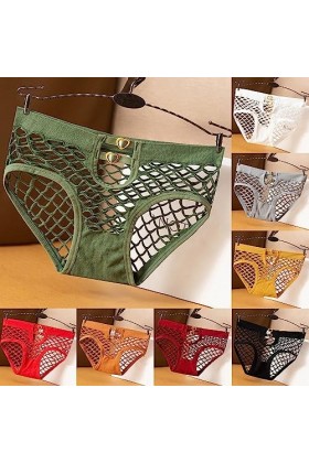 KEIZHUONIQIU Strings Tanga Femme en Sexy Slips Respirant Dentelle Culotte Taille Haute Couleur Uni sous-Vêtements de Sport Pa