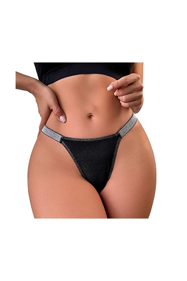 Culottes pour Femmes Culottes Ouvertes Sexy sous-vêtements Couleur rayé Slips en Dentelle Lingerie Shorty Culottes Culotte Co