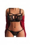 LDadgf Bustier Séducteur Soutien-gorge Ensemble BA-Out - Cage de soutien-gorge élastique - Fil de support creux - Vêtements d