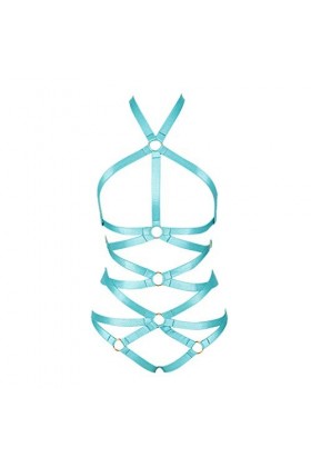 PETMHS Ensemble de lingerie pour femme avec soutien-gorge et bretelles - Vert - Taille Unique