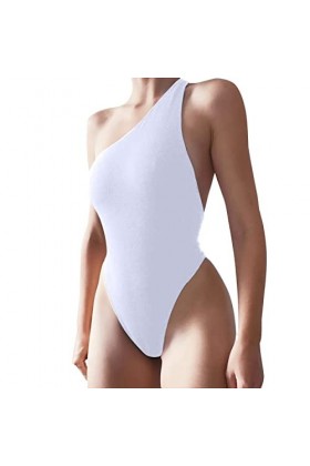 Dos Nu Femme Haut Sexy Les Femmes Portent Un Maillot De Bain Sexy avec des Épaules Inclinées, Une Combinaison sans Manches Do