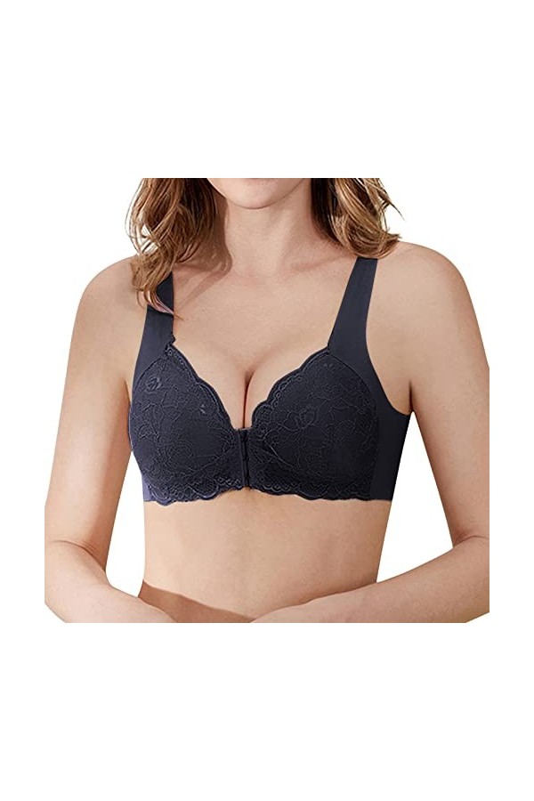 Lingerie Femme Sexy Ensemble Homme Sexy Hot y.2k Femmes Dentelle Sexy sans Anneau dacier Grande Taille Boucle Avant sous-vêt