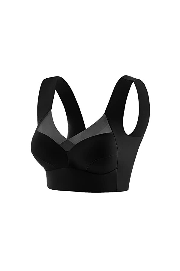 Lingerie Femme Sexy Ensemble Homme Sexy Hot y23k Coupe Fixe Femme Soie Glacée Beau Dos Froncé sans Anneau en Acier Soutien-Go