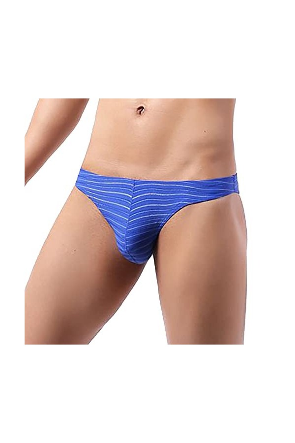 String Homme Sexy Hot Dentelle Slips Boxer Briefs rayés culottes Bikini hanches basses demi-taille couleur hommes sous-vêteme