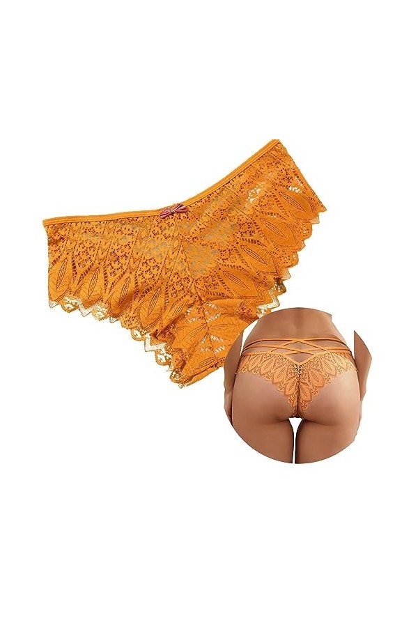 Culotte Grande Taille Femme String Femme Sexy Chic Dentelle Culotte Invisible Bikini String Deshabillé Sexy Grande Taille Lin