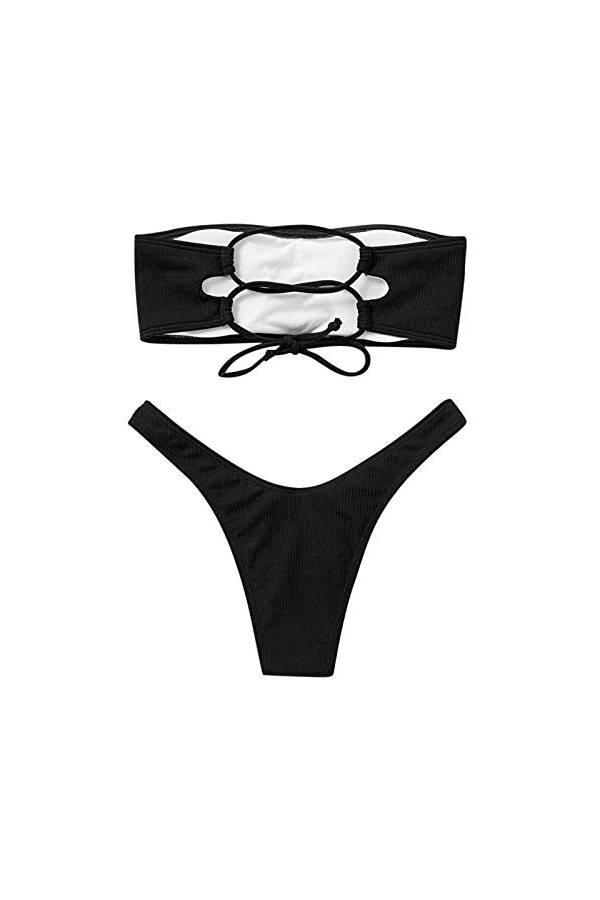 iYmitz Ensembles Sexy Femme Maillot de Bain Deux pièces pour Femme avec contrôle de la Taille