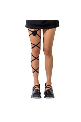 Chaîne de cuisse en forme de papillon en ruban sexy pour filles chaudes - Chaîne de jambe élastique tendance pour boîte de nu