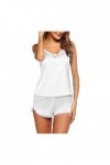 Générique sous-Vêtements Sexy pour Femmes Dentelle Ensemble Sleepwear Sexy-Lingerie Soie Pyjama Satin Femmes Up Night Wears 
