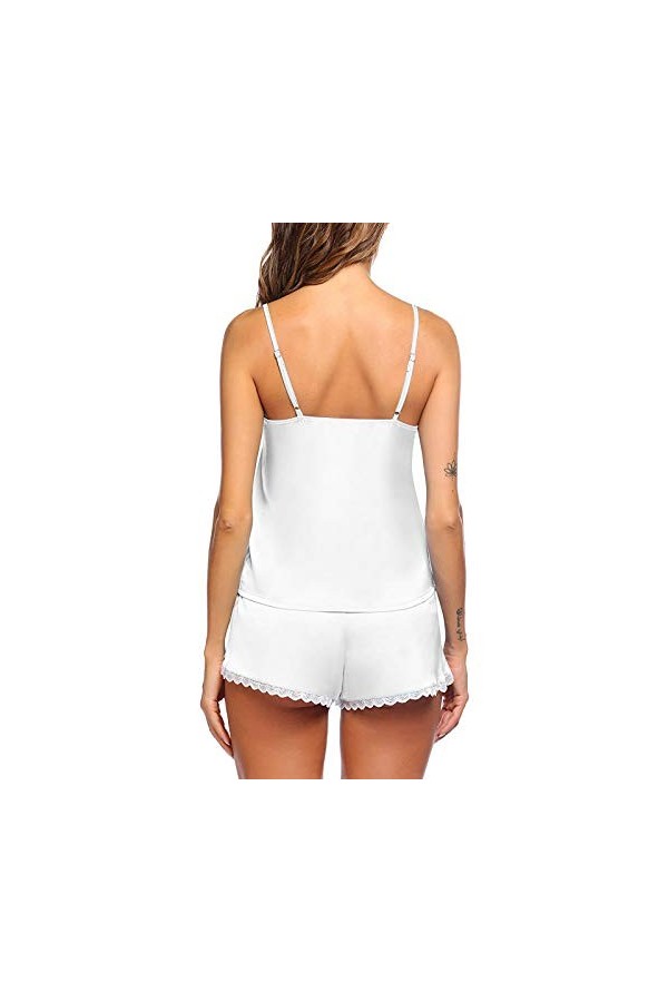 Générique sous-Vêtements Sexy pour Femmes Dentelle Ensemble Sleepwear Sexy-Lingerie Soie Pyjama Satin Femmes Up Night Wears 