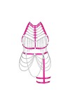 Femmes Bretelles Soutien - Gorge Mode Plus Taille Cage Soutien - Gorge Encolure Lacets Ensemble Punk Gothique Carnaval Dance 
