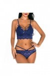Lingerie Sexy Ensemble Femme Erotique Ensemble Soutien Gorge et String Dentelle Vêtements De Nuit Sexy sous-Vetements 2 Pièce