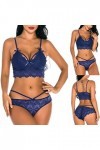 Lingerie Sexy Ensemble Femme Erotique Ensemble Soutien Gorge et String Dentelle Vêtements De Nuit Sexy sous-Vetements 2 Pièce