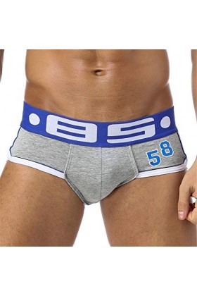 Slip confortable et respirant pour homme en coton super héros Sous-vêtements pour homme, gris, XXL