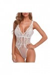 Lingerie Erothique Sexy Slutty Hot Harnais Robe Sexy Élastique Babydoll Col en V Profond Lingerie Hyper Sexy Combinaison See 