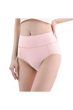 Shorts pour Femme Stretch Pantalons Triangle en Pur Coton et Soie Culottes Taille Haute Slips Couleur Unie Tangas de Absorban