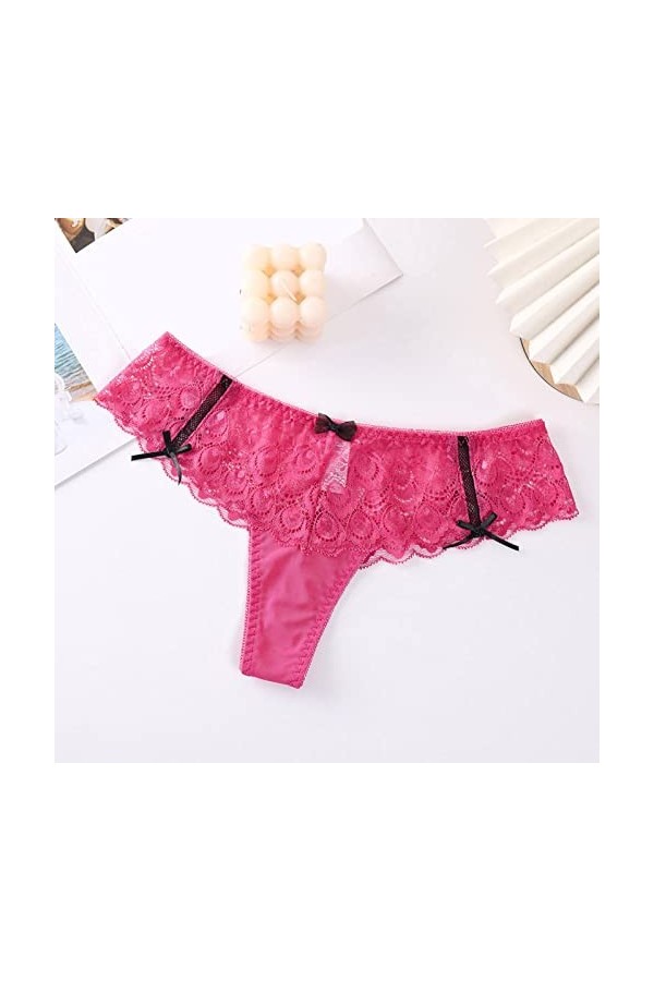 Culottes pour Femmes Mode féminine Sexy Taille Basse Culottes À Nœud Taille Basse Culotte sous Vetements Culottes Culotte Cot