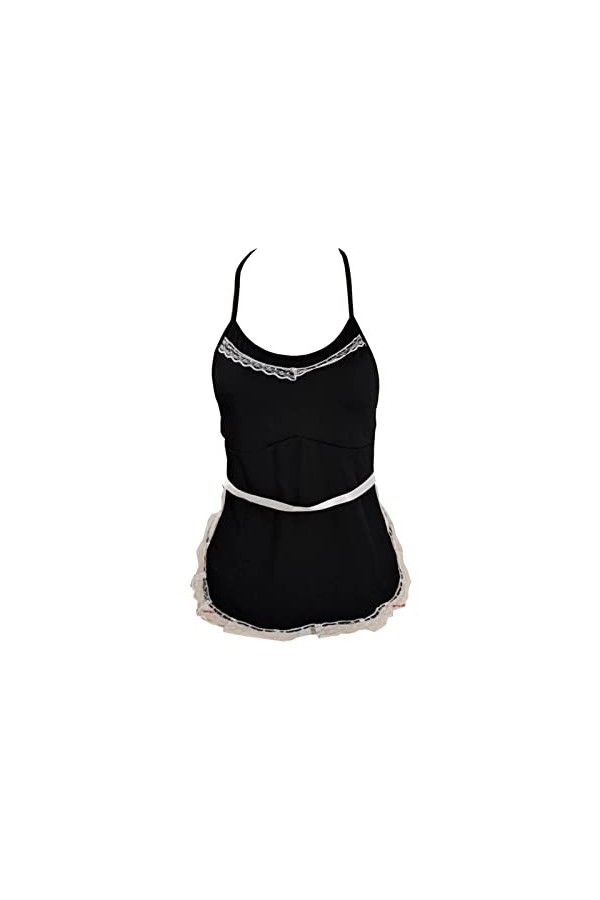 Pyjama sexy pour femme - Lingerie sexy et mignonne - Costume de cosplay - Robe, Noir , M