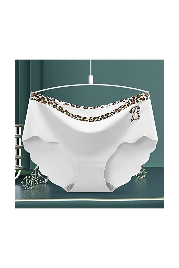 Slips Femme Stretch String Elasticité Pantalons Triangle en Pur Coton et Soie Culottes Taille Haute Tanga sous Vetement Elega