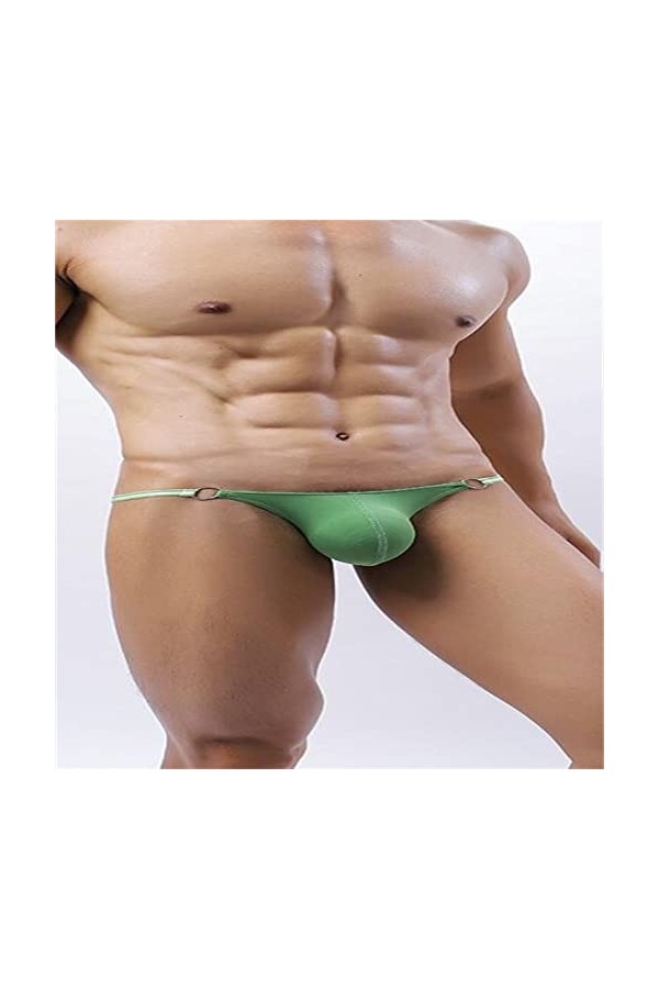 sous Vêtement Homme 1 Pack Hommes Taille Basse Underpant Rainbow Multicolor Dots Sexy Culotte Thong Slip Sexy Confortable Sli