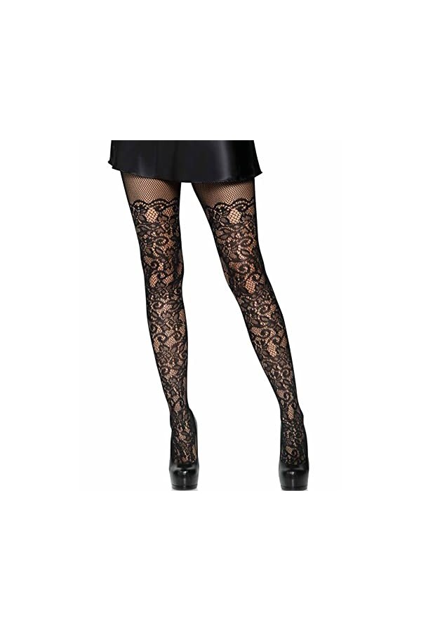 Leg Avenue Collant "Elégance" Noir Taille Unique