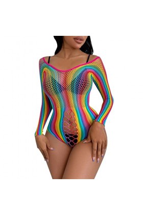 Lingerie Femme Sexy Ensemble Homme Sexy Hot y*2k Lingerie Sexy pour Femmes évider Dentelle Body sous-vêtements Sexy Arc-en- I