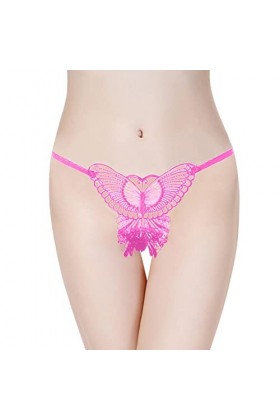 Culottes Coton Sexy String Ouvert Tanga Dentelle Strings Sexy en Dentelle pour Couture Femme Culotte Remonte Fesses Paire Lin