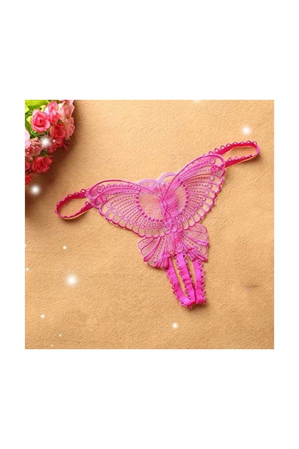 Culottes Coton Sexy String Ouvert Tanga Dentelle Strings Sexy en Dentelle pour Couture Femme Culotte Remonte Fesses Paire Lin