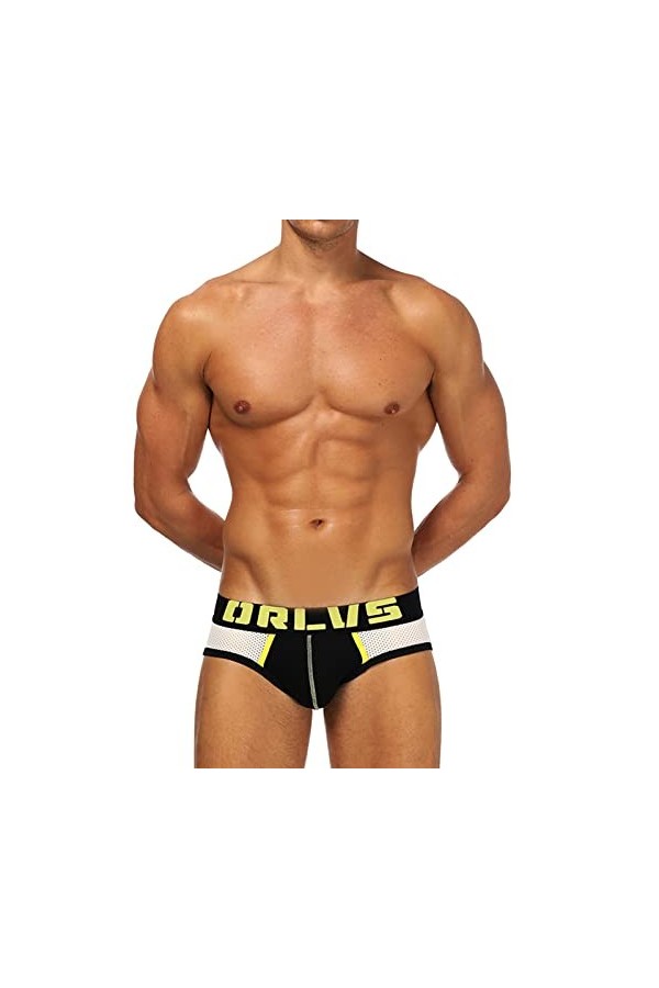 Culotte sexy pour homme - Boxer sexy pour homme - Sous-vêtements érotiques pour homme - String, Noir , M