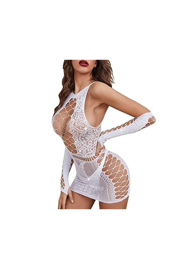 Lingerie Femme Sexy Ensemble Homme Sexy Hot y*2*k Sexy résille Filles Sexy Sexy Robe Femmes Sexy sous-vêtements Robe Couleur 