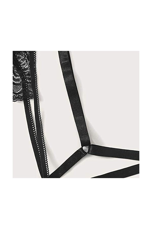 sous-Vetements Femme Erotique Ensemble Soutien Gorge et String Dentelle Vêtements De Nuit Sexy Lingerie Sexy Ensemble 2 Pièce