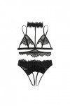 Femme Lingerie Sexy Ensemble Erotique sous-Vetements 2 Pièce Vêtements De Nuit Dentelle Ensemble Soutien Gorge et String Sexy