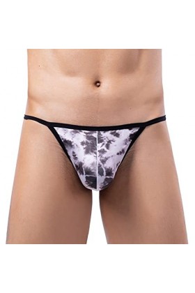 Junhasgood Culottes de Mode Masculine Culottes Sexy Ride Up Briefs Underwear Pant sous-vêtements De Chaussette De Balle Grey