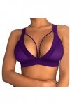 Sexy Women Girl Hollow Out Elastic Cage Bra Bandage Strappy Halter Bra Ouverte Entrejambe