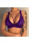 Sexy Women Girl Hollow Out Elastic Cage Bra Bandage Strappy Halter Bra Ouverte Entrejambe