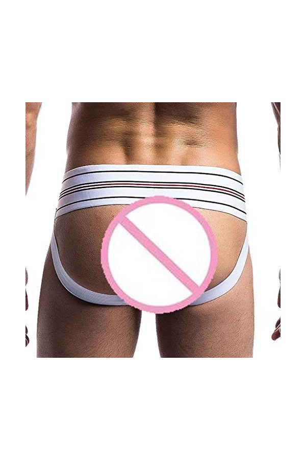 Hommes Sexy Taille Bassesous-Vêtements Mémoires Hommes 3.2 cm Bretelles Ceintures Sous-Vêtements De Sport Sexy Double String 