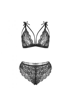 Lingerie Sexy Ensemble Femme Erotique sous-Vetements 2 Pièce Vêtements De Nuit Dentelle Ensemble Soutien Gorge et String Sexy