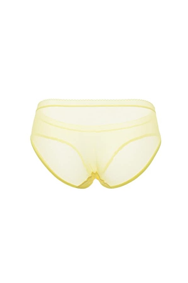 Shorts pour Femme Stretch Pantalons Triangle Couleur Unie Slips en Pur Coton et Soie Culotte Taille Haute Coquine Hot personn