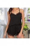 LDadgf Sac de couchage pour femme Suspender Armée Lingerie, Noir , Small