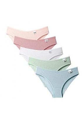 Générique Culottes 5 Culottes Strings Sexy Briefs Bikini Femmes sous-vêtements PC Lingerie Ouverte Sexy Blue, S 