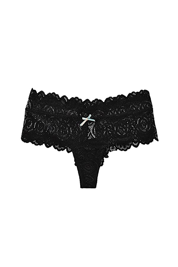 KEIZHUONIQIU Tanga-Strings et T-Back Tangas Femme en Sexy Slips Simple Dentelle Culottes Taille Basse Léopard sous-Vetements 