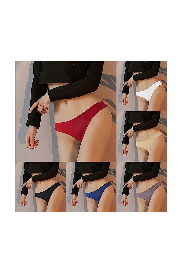 Tanga-Strings et Tangas Dames Hot Slips Confortables Lace Patchwork Culottes Creux Out Léopard Lingerie de Coton Thong