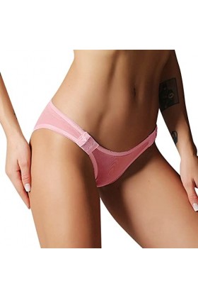 String Tangas pour Femme Sexy Slips Confortables Lace Patchwork Culotte Creux Out Élastique sous Vetement de Coton Croisées P