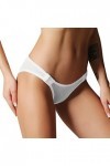 String Tangas pour Femme Sexy Slips Confortables Lace Patchwork Culotte Creux Out Élastique sous Vetement de Coton Croisées P