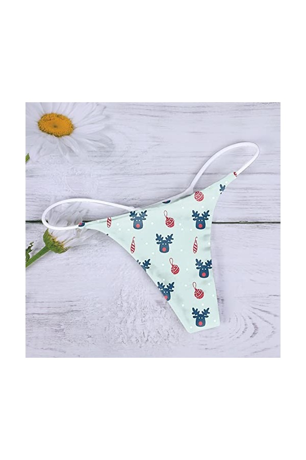 String Femme T Back Taille Basse Culotte Coton sous-vêtements sans Couture Sexy G String Bikini String Ensemble De Lingerie e