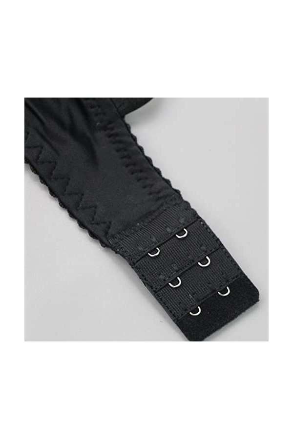 liaddkv Soutien-gorge sexy en dentelle pour femme, Noir , 90E