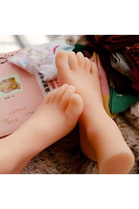 YH-feet Silicone Pieds Modèle, Modèle de Pied Magnifique pour Dame, Moule en Pied de Simulation 34A en TPE Souple, adapté aux