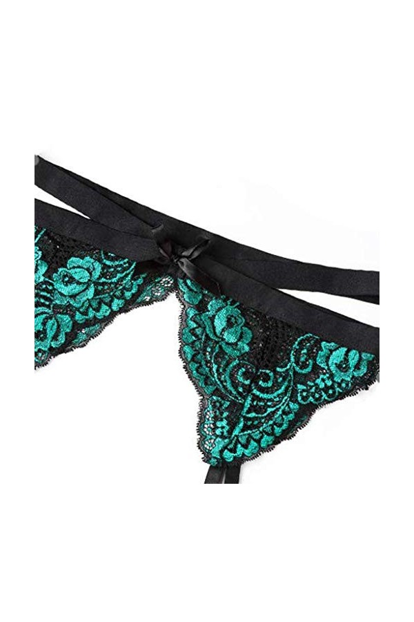 Lingerie Femme Sexy Ensemble Homme Sexy Hot y25k Set Dentelle avec des sous-vêtements de jarretière Broderie Sexy Femmes + Th