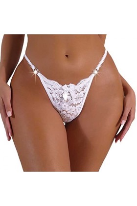 Sexy Transparent Stretch Slip Culotte G-StringString Ouvert Hot Jolie Dentelle Florale Femmculottes pour Chic Hot Érotique Cu