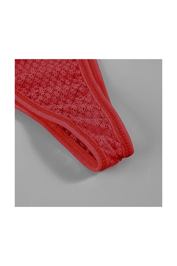 Générique Lingerie Sexy Femme Body et Combinaison Lingeries SetsPolananLaceLiving Room Girls Body Ouvert Entrejambe Wine, M 